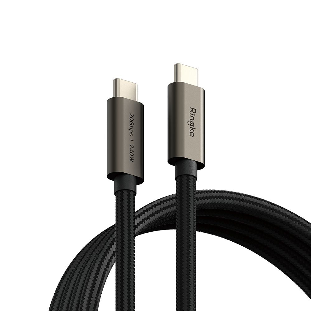 Kabel za podatke i punjenje USB-C - USB-C Ringke 2X2, 240W, 1m, Crni