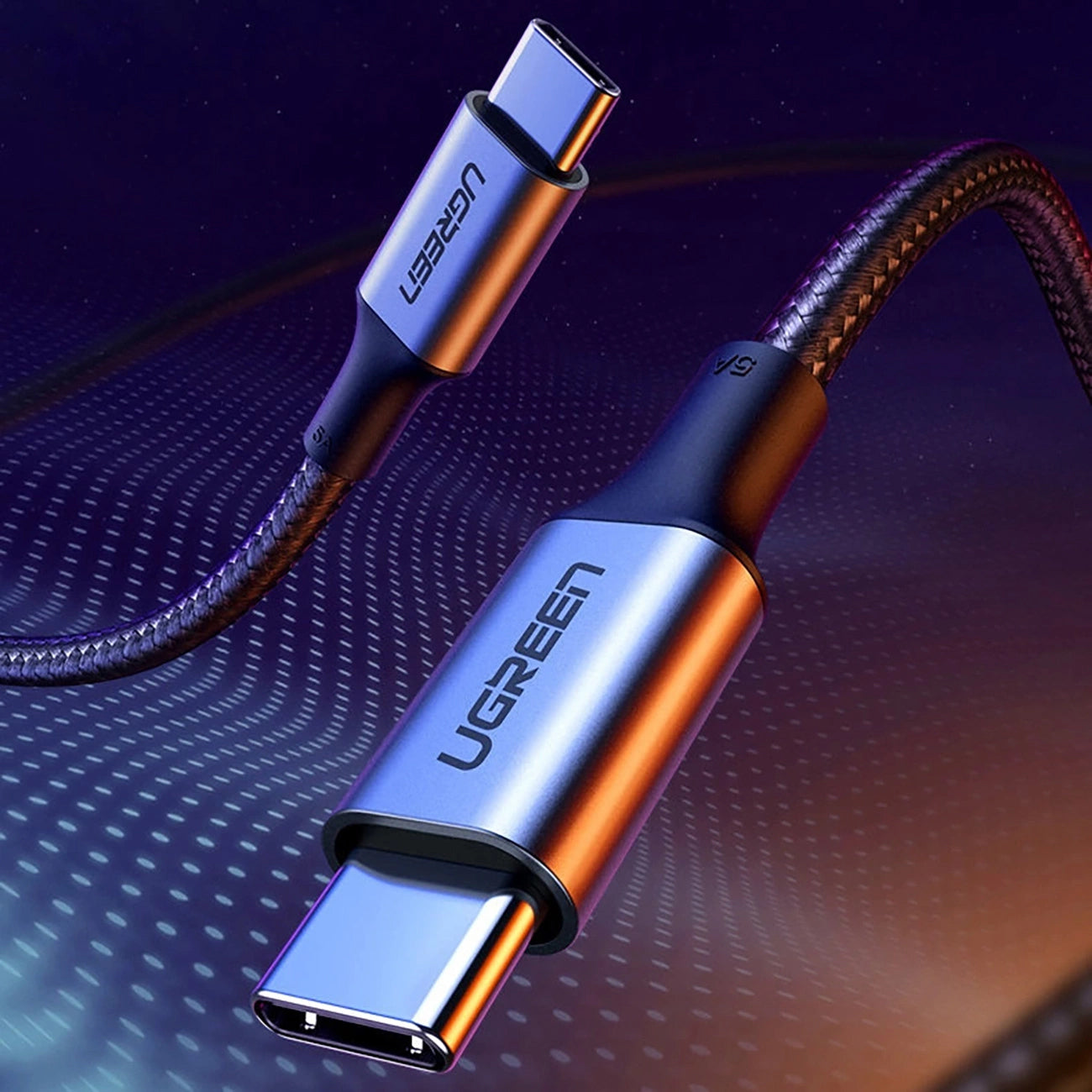 Kabel za podatke i punjenje USB-C - USB-C UGREEN US316, 100W, 1.5m, Sivi