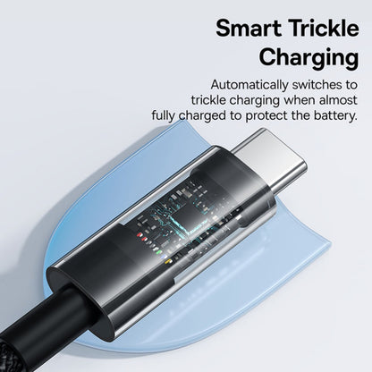 Kabel za prijenos podataka i punjenje USB-A - USB-C Baseus Gem, 100W, 2m, Crni P10373002111-01