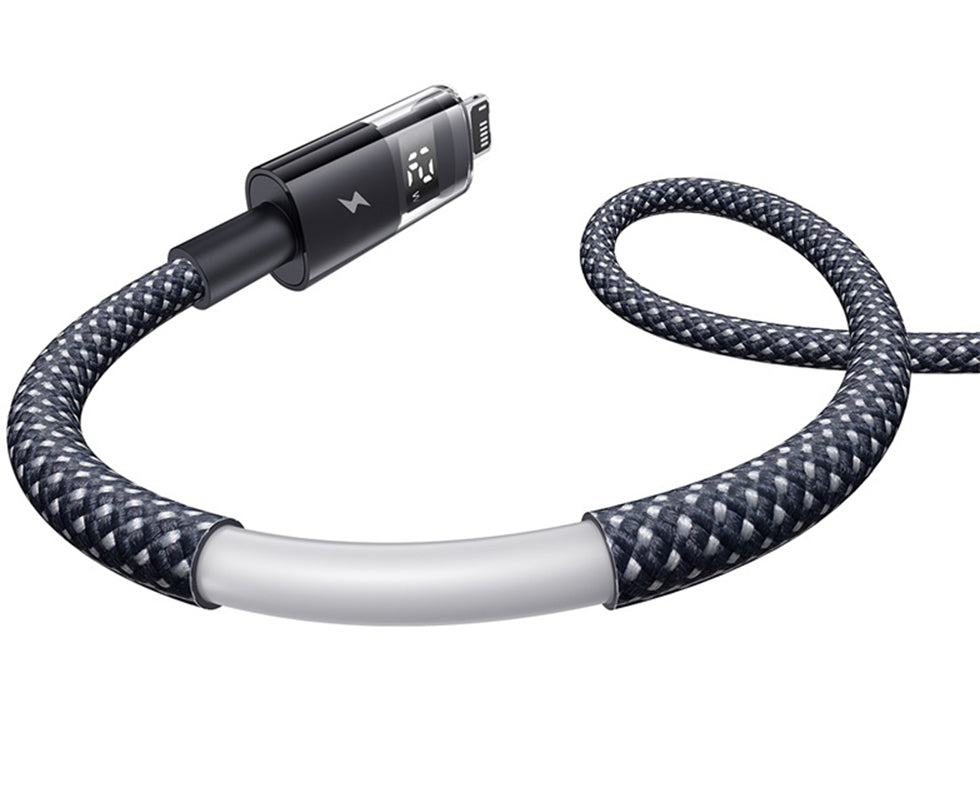 Kabel za podatke i punjenje USB-A - Lightning Baseus Display 2, 18W, 1m, Crni P10382700121-00