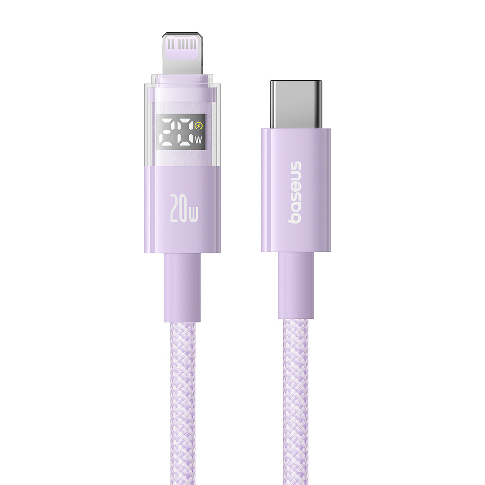 Kabel za podatke i punjenje USB-C - Lightning Baseus Display 2, 20W, 1m, Ljubičasti P10382703511-00