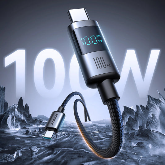 Kabel za podatke i punjenje USB-C - USB-C Joyroom S-A16 Pro Prism Display, 100W, 1.2m, Crni