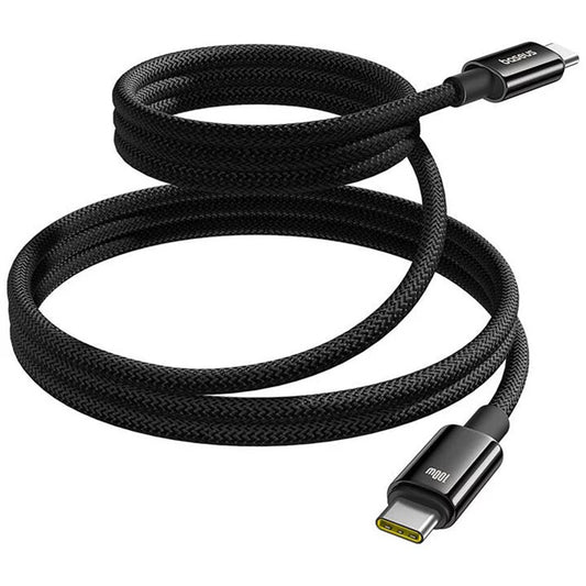 Kabel za podatke i punjenje USB-C - USB-C Baseus Tungsten Gold, 100W, 1m, Crni P10319805111-00