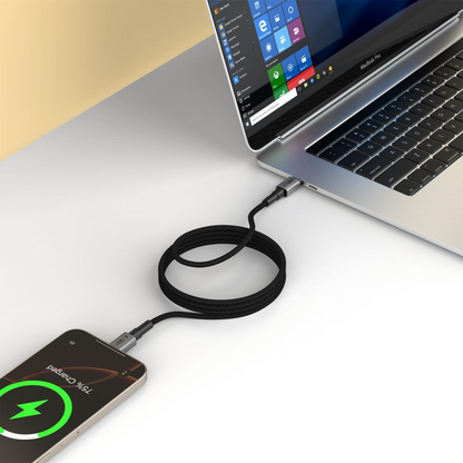 Kabel za prijenos podataka i punjenje USB-C - USB-C Tech-Protect Ultraboost DNA MagTwist, 100W, 1m, Sivi