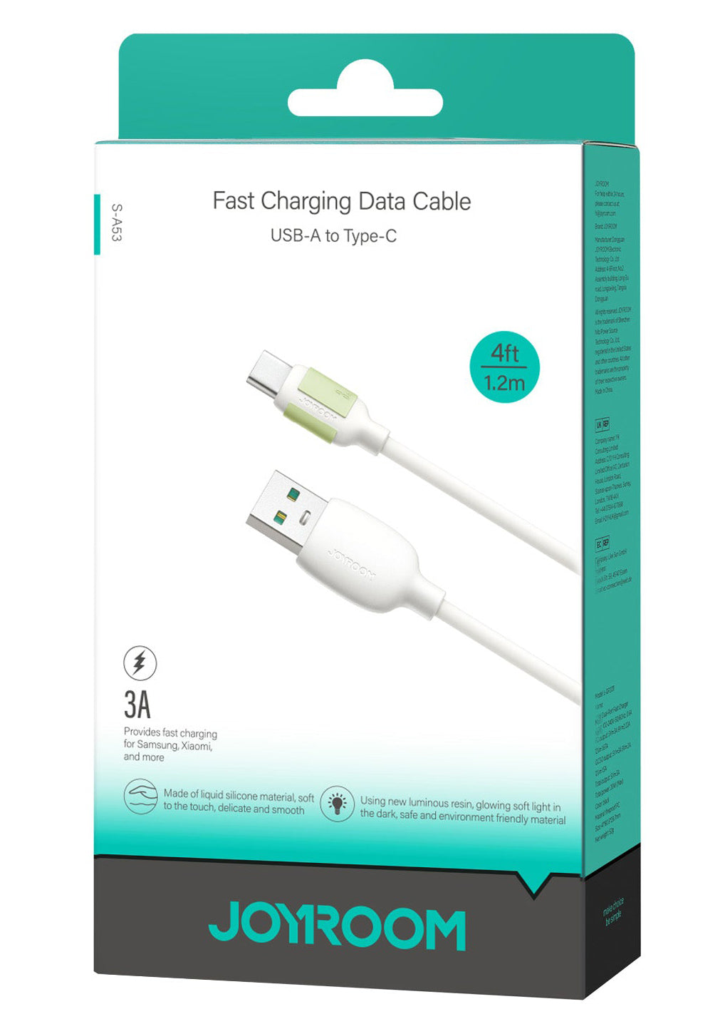Kabel za podatke i punjenje USB-A - USB-C Joyroom S-A53, 18W, 1.2m, Bež