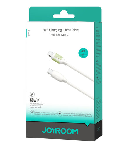 Kabel za podatke i punjenje USB-C - USB-C Joyroom S-A53, 60W, 1.2m, Bež
