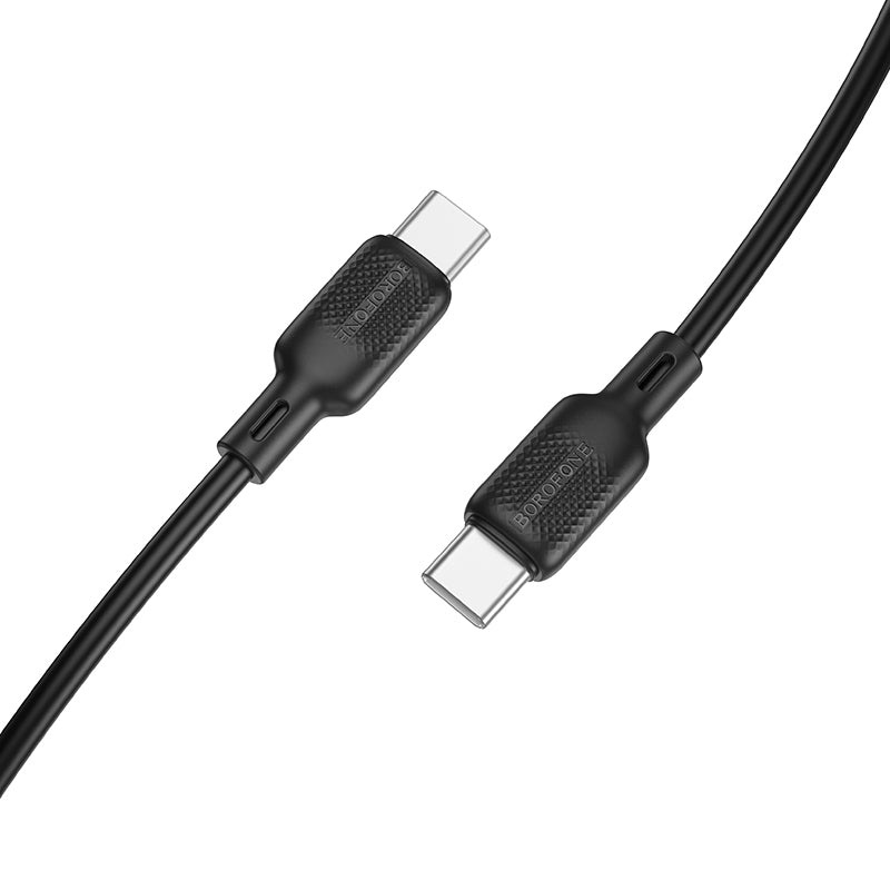 USB-C - USB-C kabel za prijenos podataka i punjenje Borofone BX113 Lenny, 60W, 1m, Crna