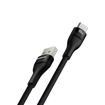 USB-A - USB-C kabel za prijenos podataka i punjenje Baseus Flash Series II, 100W, 2m, Crni P10311804111-01