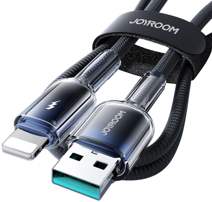 USB-A kabel za prijenos podataka i punjenje - Lightning Joyroom S-A42, 18W, 1.2m, Crna