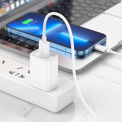Kabel za prijenos podataka i punjenje USB-A - Lightning HOCO X88, 18W, 2m, Bijeli