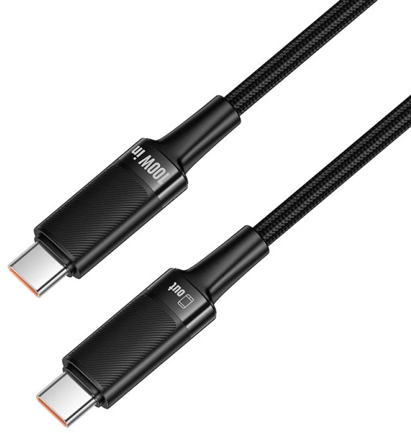 Kabel za prijenos podataka i punjenje USB-C - USB-C HOCO U153 Extreme, 100W, 1.2m, Crna