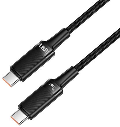 Kabel za prijenos podataka i punjenje USB-C - USB-C HOCO U153 Extreme, 100W, 1.2m, Crna