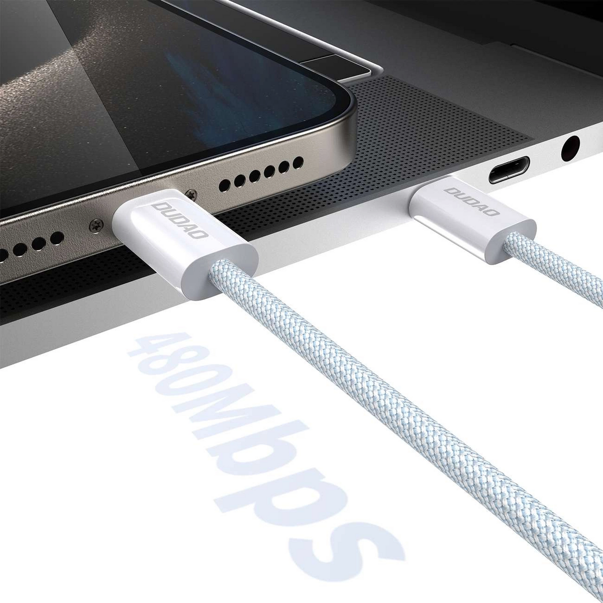 USB-C - USB-C kabel za prijenos podataka i punjenje Dudao L6C, 30W, 2m, Plava
