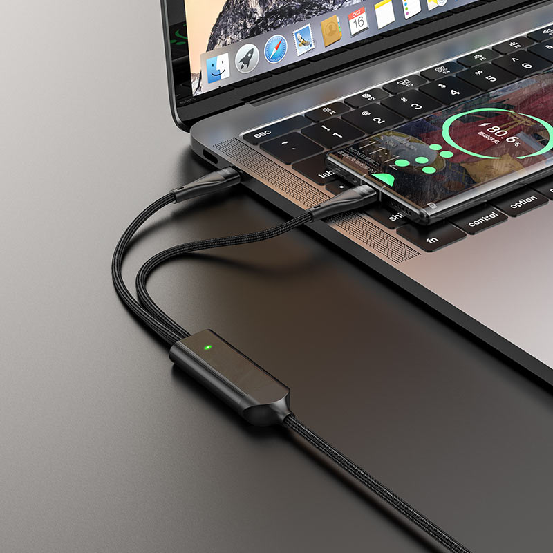 Kabel za Prijenos Podataka i Punjenje USB-C - USB-C HOCO U102 Super, 100W, 1.2m, Crni