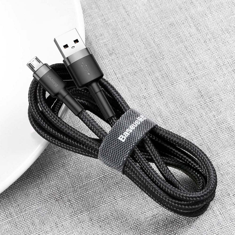Kabel za Prijenos Podataka i Punjenje USB-A - microUSB Baseus Cafule, 18W, 1m, Sivi CAMKLF-BG1