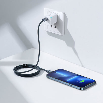 Kabel za Prijenos Podataka i Punjenje USB-C - Lightning Baseus Crystal Shine Series, 20W, 1.2m, Crni CAJY000201