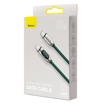 Kabel za Prijenos Podataka i Punjenje USB-C - USB-C Baseus Display, 100W, 1m, Crni CATSK-B01