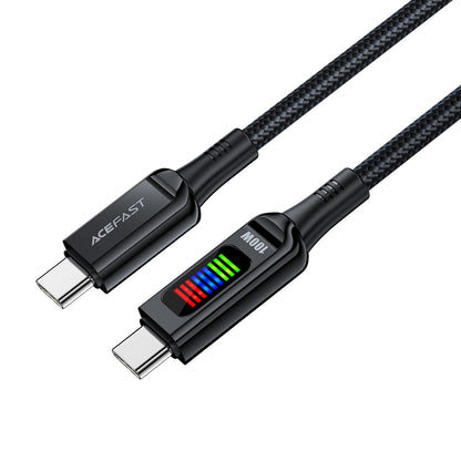 USB-C kabel za punjenje i prijenos podataka - USB-C Acefast C7-03, 100W, 1.2m, Crni