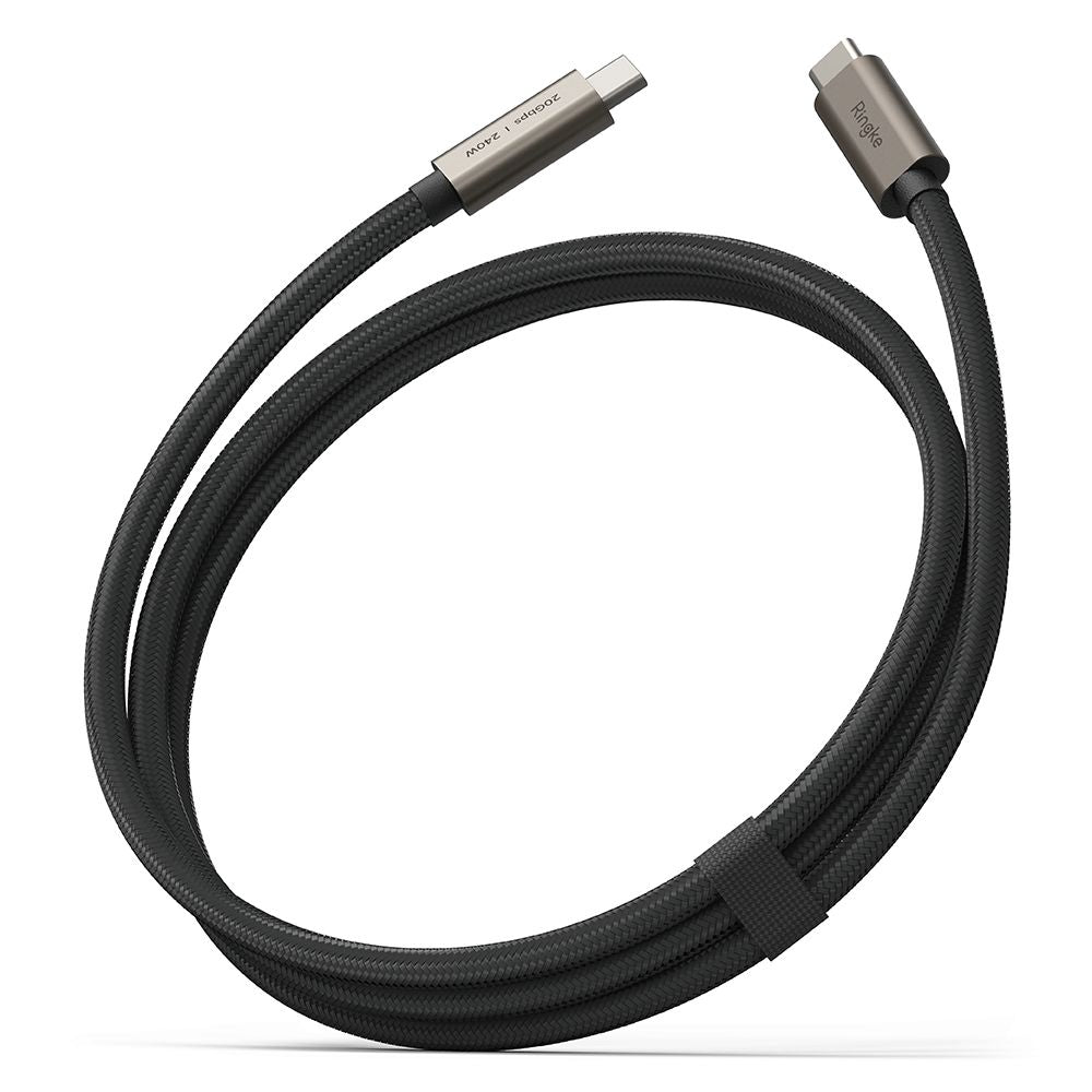 Kabel za podatke i punjenje USB-C - USB-C Ringke 2X2, 240W, 1m, Crni