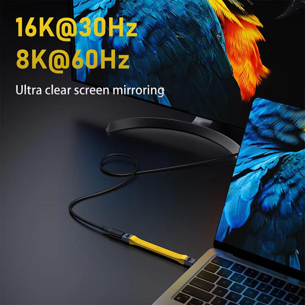USB-C kabel za podatke i punjenje - USB-C OEM 8K Video, 240W, 0.13m, Crni