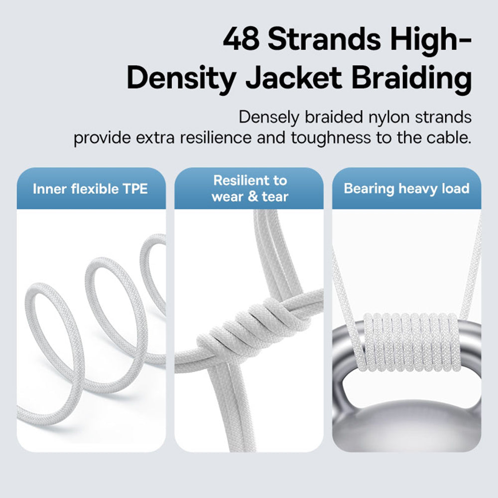 Kabel za prijenos podataka i punjenje USB-C - Lightning Baseus Gem, 20W, 1m, Bijeli P10373001211-00