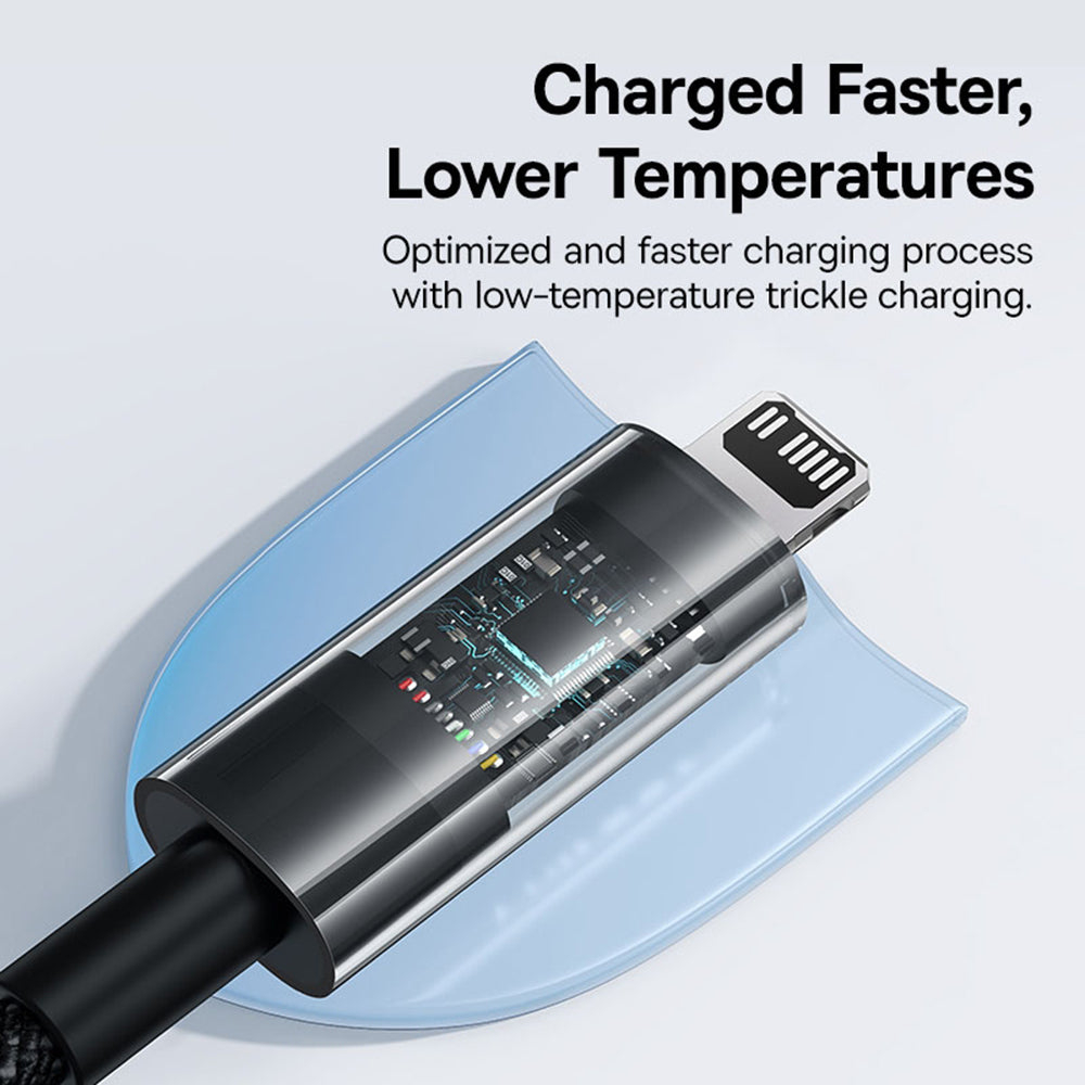 Kabel za podatke i punjenje USB-C - Lightning Baseus Gem, 20W, 2m, Crni P10373001111-01