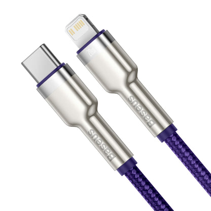 Kabel za prijenos podataka i punjenje USB-C - Lightning Baseus Cafule Metal Series, 20W, 1m, Ljubičasti CATLJK-A05