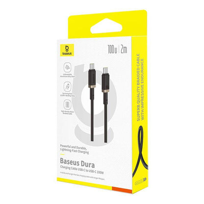 Kabel za podatke i punjenje USB-C - USB-C Baseus Dura Series, 100W, 2m, Zlatni P10377803U01-03