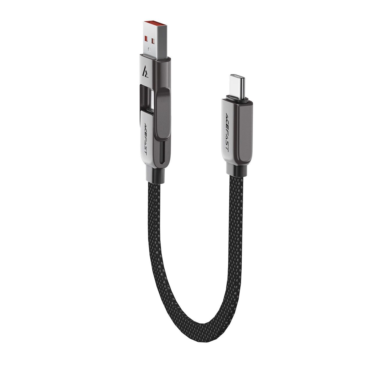 Kabel za podatke i punjenje USB-C - USB-A / USB-C Acefast C13-05, 60W, 0.2m, Crni