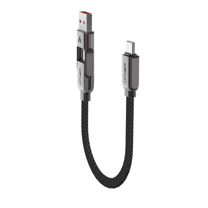 Kabel za podatke i punjenje USB-C - USB-A / USB-C Acefast C13-05, 60W, 0.2m, Crni