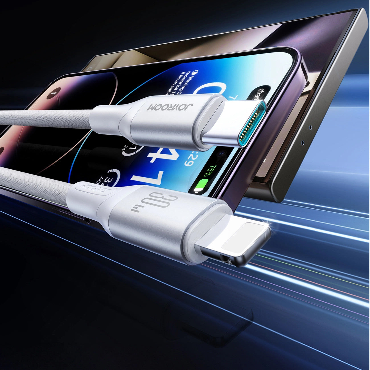 Kabel za podatke i punjenje USB-C - Lightning Joyroom S-A28 Flash, 30W, 2m, Bijeli
