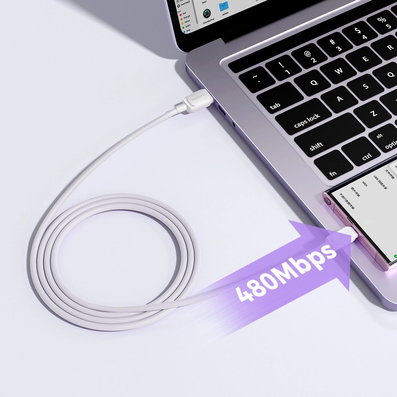 Kabel za podatke i punjenje USB-A - USB-C Joyroom S-A14, 20W, 1.2m, Bijeli