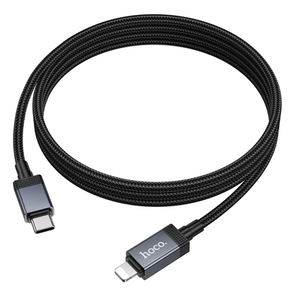 Kabel za podatke i punjenje USB-C - Lightning HOCO X118 Display, 27W, 1m, Crni