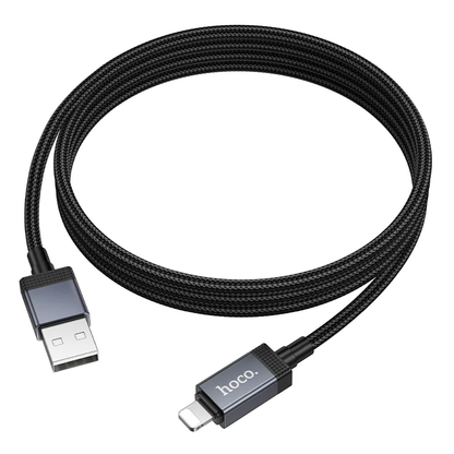 Kabel za prijenos podataka i punjenje USB-A - Lightning HOCO X118 Display, 12W, 1m, Crni