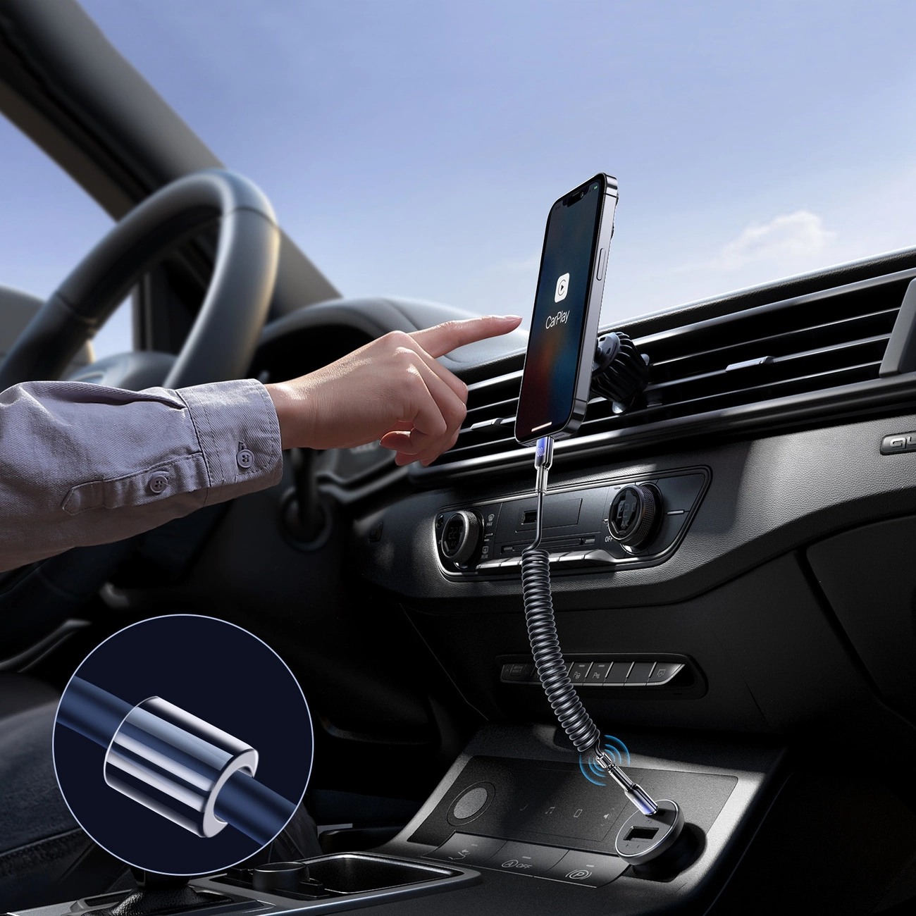 Kabel za podatke i punjenje USB-C - Lightning Joyroom S-A43 Crystal, 30W, 1.5m, Crni