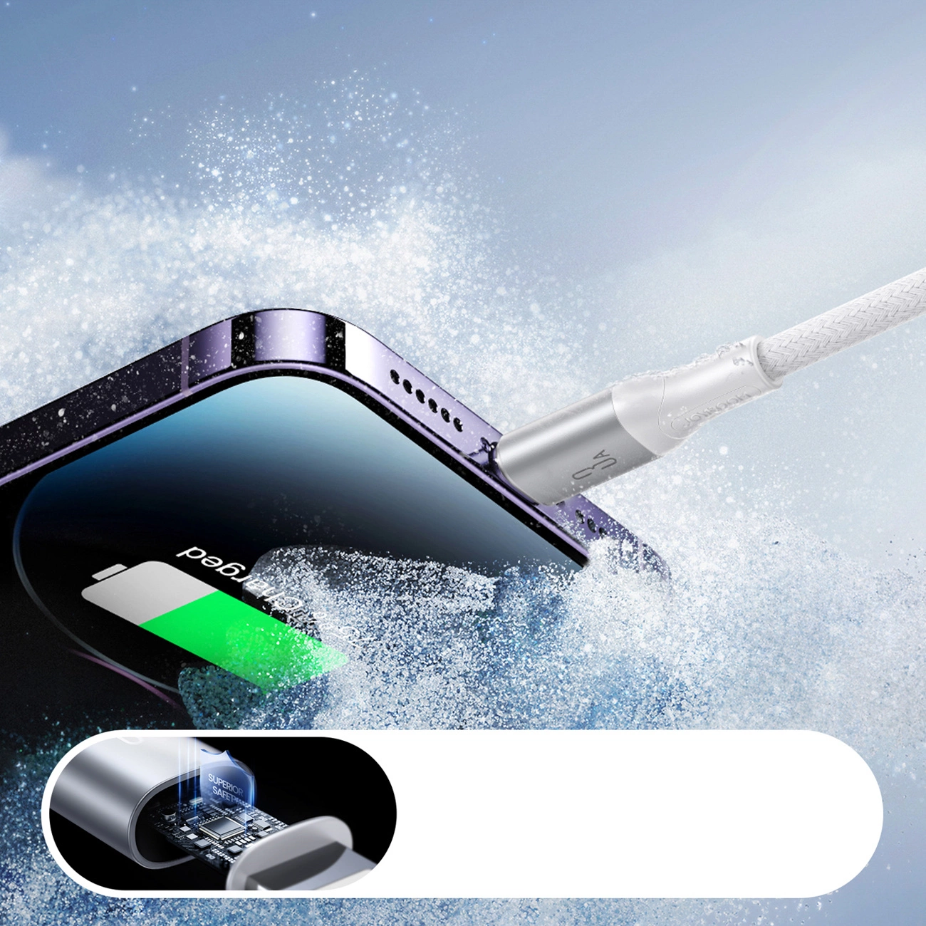 Kabel za podatke i punjenje USB-A - Lightning Joyroom S-A28 Flash, 18W, 1m, Bijeli
