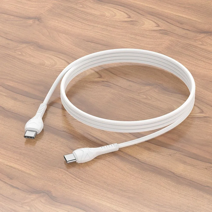 Kabel za podatke i punjenje USB-C - USB-C HOCO X37, 60W, 1m, Bijeli