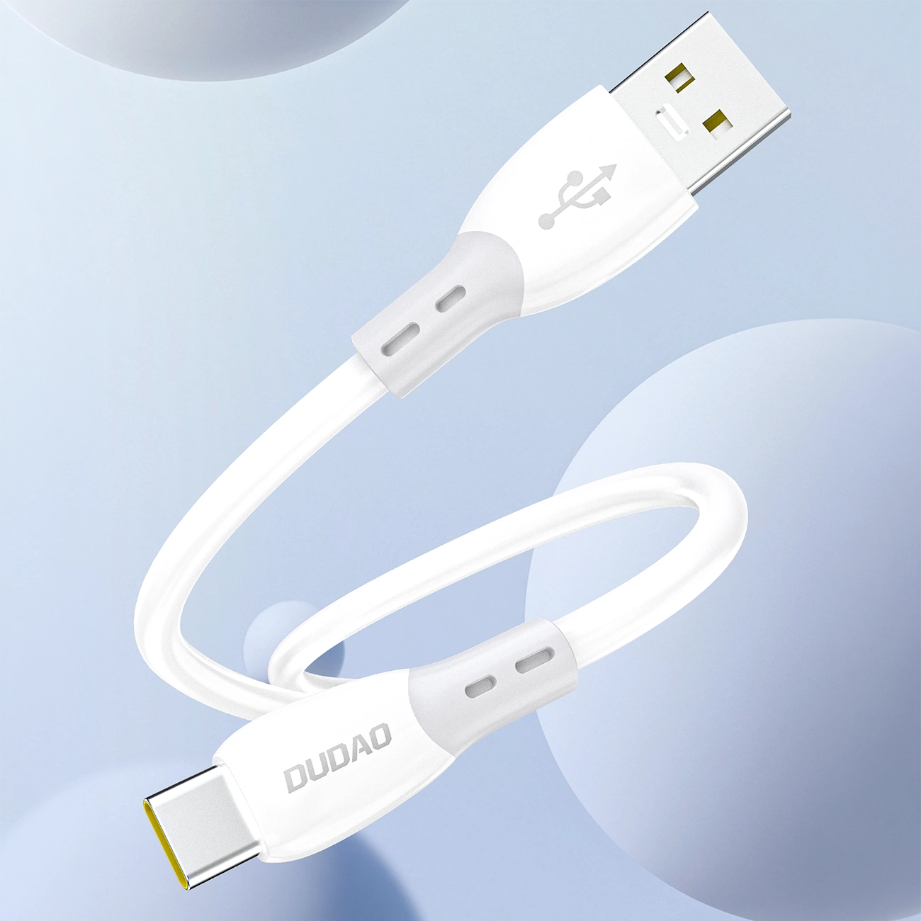 Kabel za podatke i punjenje USB-A - USB-C Dudao L25ST, 100W, 1m, Bijeli