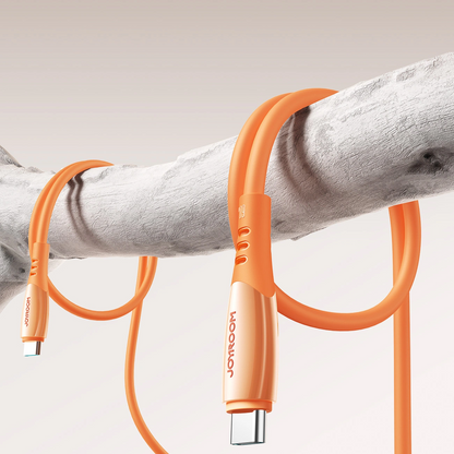 Kabel za podatke i punjenje USB-C - USB-C Joyroom S-A59 Vibrant, 60W, 1.2m, Narančasta
