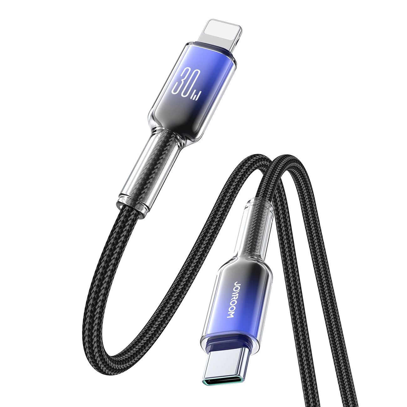 USB-C kabel za prijenos podataka i punjenje - Lightning Joyroom S-A42, 30W, 1.2m, Crna