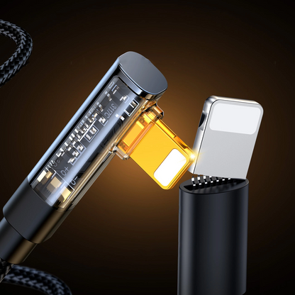 Kabel za prijenos podataka i punjenje USB-A - Lightning Joyroom S-UL012A6 Angled, 18W, 1.2m, Crna