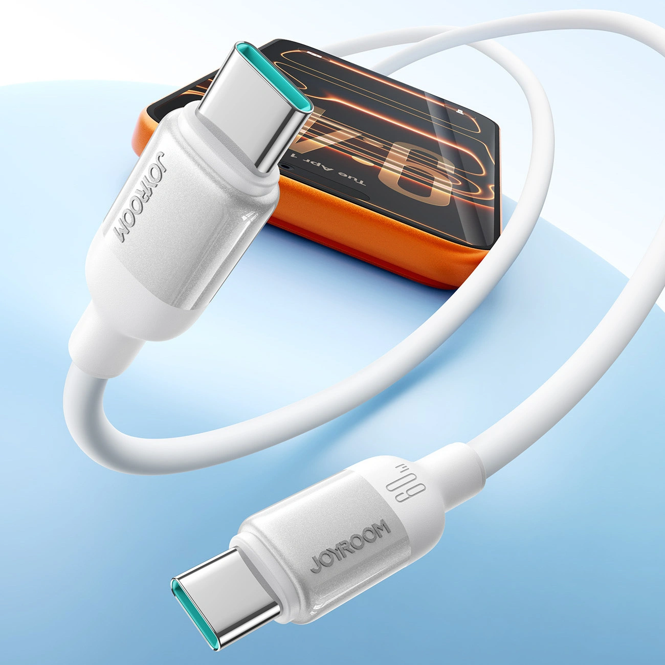 USB-C - USB-C kabel za prijenos podataka i punjenje Joyroom S-A62 Lively, 60W, 1.2m, Bijela