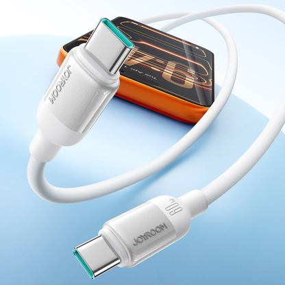 USB-C - USB-C kabel za prijenos podataka i punjenje Joyroom S-A62 Lively, 60W, 1.2m, Bijela