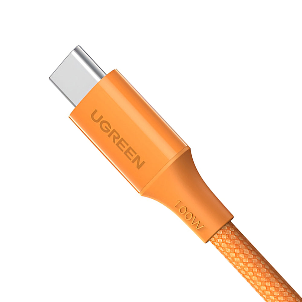 Kabel za prijenos podataka i punjenje USB-C - USB-C UGREEN L502, 100W, 1m, Narančasta