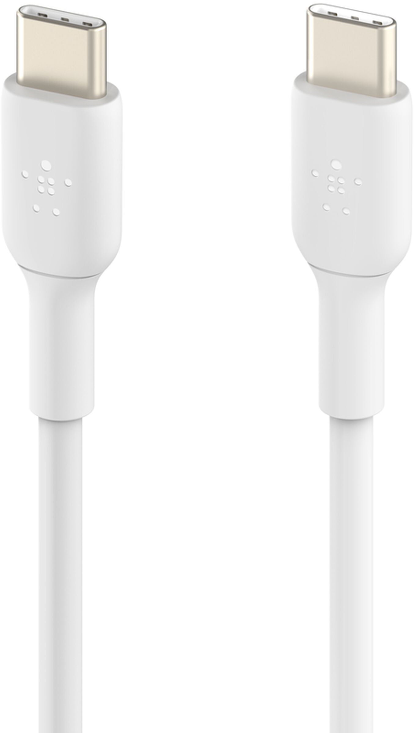 USB-C - USB-C kabel za prijenos podataka i punjenje Belkin BoostCharge, 60W, 1m, Set 2 komada, Bijela CAB003bt1MWH2PK