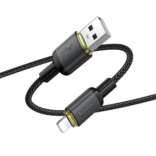 Kabel za prijenos podataka i punjenje USB-A - Lightning HOCO X128 Benefit, 12W, 1m, Crni