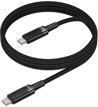 Kabel za prijenos podataka i punjenje USB-C - USB-C HOCO U153 Extreme, 100W, 1.2m, Crna