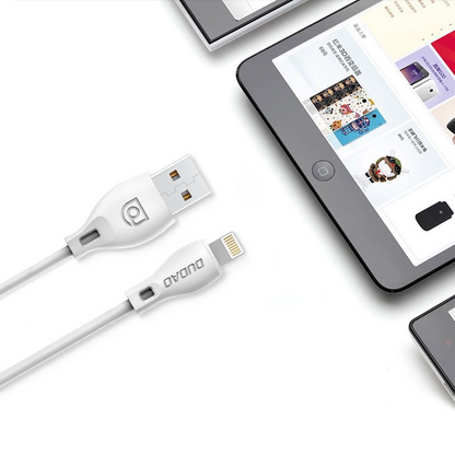 Kabel za prijenos podataka i punjenje USB-A - Lightning Dudao L4L, 18W, 1m, Bijeli