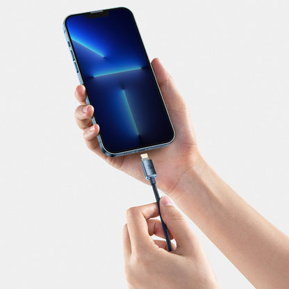 Kabel za Prijenos Podataka i Punjenje USB-C - Lightning Baseus Crystal Shine Series, 20W, 1.2m, Crni CAJY000201
