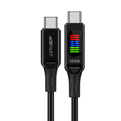 USB-C kabel za punjenje i prijenos podataka - USB-C Acefast C7-03, 100W, 1.2m, Crni